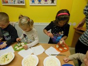 Odpolední zdravá svačinka s rodiči